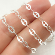Sterling Silver Flat Marina Link Chain